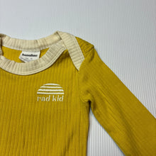 Load image into Gallery viewer, Unisex banabae, organic cotton blend ribbed bodysuit / romper, EUC, size 00,  