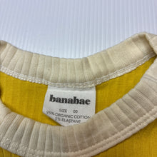 Load image into Gallery viewer, Unisex banabae, organic cotton blend ribbed bodysuit / romper, EUC, size 00,  