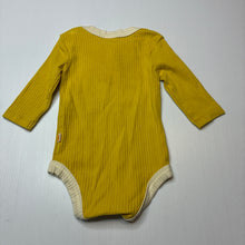 Load image into Gallery viewer, Unisex banabae, organic cotton blend ribbed bodysuit / romper, EUC, size 00,  