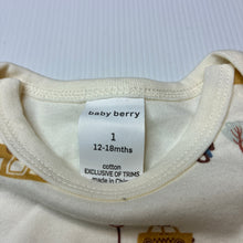 Load image into Gallery viewer, Boys Baby Berry, soft cotton bodysuit / romper, EUC, size 1,  