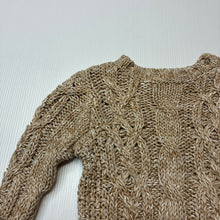 Load image into Gallery viewer, Unisex MIANN &amp; CO, cable knit cotton sweater / jumper, EUC, size 00,  