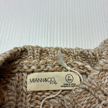 Load image into Gallery viewer, Unisex MIANN &amp; CO, cable knit cotton sweater / jumper, EUC, size 00,  