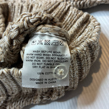 Load image into Gallery viewer, Unisex MIANN &amp; CO, cable knit cotton sweater / jumper, EUC, size 00,  