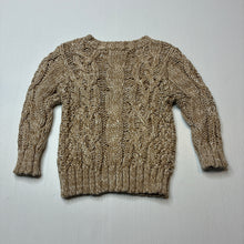 Load image into Gallery viewer, Unisex MIANN &amp; CO, cable knit cotton sweater / jumper, EUC, size 00,  