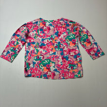 Load image into Gallery viewer, Girls Bonds, colourful stretchy floral pyjama top, EUC, size 2,  