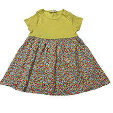Load image into Gallery viewer, Girls Next, spliced floral cotton dress, EUC, size 0, L: 40cm