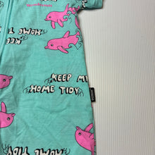 Load image into Gallery viewer, Girls Bonds, zip wondersuit / zippy / romper, dolphins, EUC, size 1,  