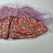 Load image into Gallery viewer, Girls Cotton On, floral cotton &amp; tulle skirt, elasticated, EUC, size 3-4,  