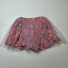 Load image into Gallery viewer, Girls Cotton On, floral cotton &amp; tulle skirt, elasticated, EUC, size 3-4,  