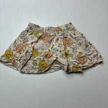 Load image into Gallery viewer, Girls Target, floral viscose / linen skirt, elasticated, GUC, size 2,  