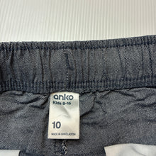 Load image into Gallery viewer, Boys Anko, blue cotton shorts, elasticated, GUC, size 10,  