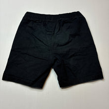 Load image into Gallery viewer, Boys KID, black stretch cotton shorts, elasticated, GUC, size 8,  