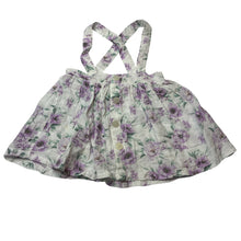 Load image into Gallery viewer, Girls Baby Baby, lightweight floral cotton suspender skirt, elasticated, EUC, size 1,  