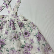 Load image into Gallery viewer, Girls Baby Baby, lightweight floral cotton suspender skirt, elasticated, EUC, size 1,  