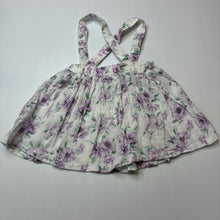 Load image into Gallery viewer, Girls Baby Baby, lightweight floral cotton suspender skirt, elasticated, EUC, size 1,  