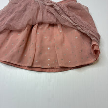 Load image into Gallery viewer, Girls George, pink &amp; silver party skirt, elasticated, GUC, size 5-6,  