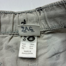 Load image into Gallery viewer, Girls KID, grey cotton shorts, elasticated, GUC, size 8,  