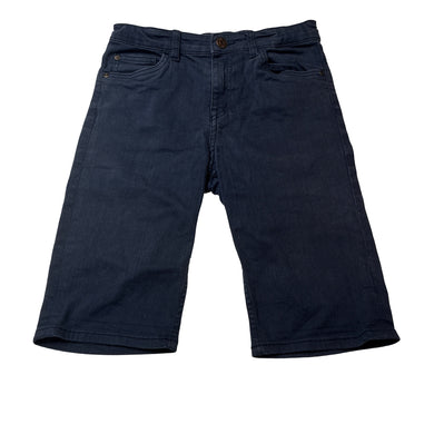Boys H&M, navy stretch denim jean shorts, adjustable, EUC, size 11,  