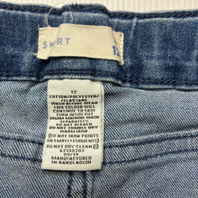 Load image into Gallery viewer, Girls Target, blue stretch denim skirt, adjustable, L: 35cm, GUC, size 12,  