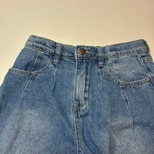 Load image into Gallery viewer, Girls Cotton On, blue denim shorts, adjustable, EUC, size 8,  