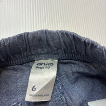 Load image into Gallery viewer, Boys Anko, blue cotton shorts, elasticated, FUC, size 6,  