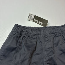 Load image into Gallery viewer, Boys SCHOOL ZONE, grey school cargo shorts, elasticated, NEW, size 6,  