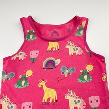 Load image into Gallery viewer, Girls Next, stretchy singlet / tank top, unicorns, GUC, size 5-6,  