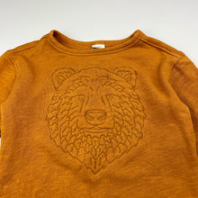 Load image into Gallery viewer, Boys Anko, embroidered cotton sweater / jumper, bear, FUC, size 3,  
