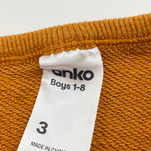 Load image into Gallery viewer, Boys Anko, embroidered cotton sweater / jumper, bear, FUC, size 3,  