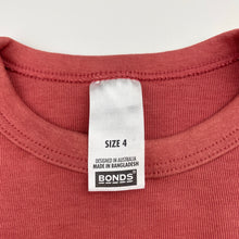 Load image into Gallery viewer, Girls Bonds, sweater / jumper, discolouration &amp; marks on cuffs, FUC, size 4,  