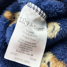 Load image into Gallery viewer, Unisex Lily &amp; Dan, fleece dressing gown / bath robe, monkeys, GUC, size 3,  