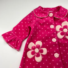 Load image into Gallery viewer, Girls PomPSweet, pink fleece jacket / coat, L: 45cm, EUC, size 2,  