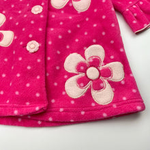 Load image into Gallery viewer, Girls PomPSweet, pink fleece jacket / coat, L: 45cm, EUC, size 2,  