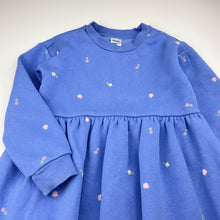 Load image into Gallery viewer, Girls Anko, fleece lined sweater dress, FUC, size 5, L: 54cm