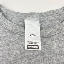 Load image into Gallery viewer, Unisex Bonds, cotton long sleeve tee / top, marks back right sleeve, FUC, size 4,  