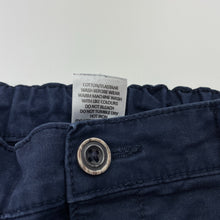 Load image into Gallery viewer, Boys Target, navy stretch cotton shorts, adjustable, GUC, size 1,  