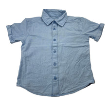 Load image into Gallery viewer, Boys Target, linen / cotton short sleeve shirt, small marks front, FUC, size 3,  