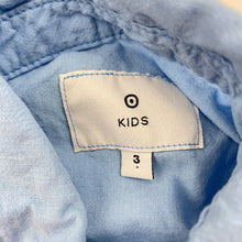 Load image into Gallery viewer, Boys Target, linen / cotton short sleeve shirt, small marks front, FUC, size 3,  