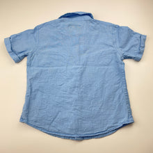 Load image into Gallery viewer, Boys Target, linen / cotton short sleeve shirt, small marks front, FUC, size 3,  