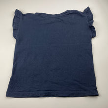 Load image into Gallery viewer, Girls Anko, navy cotton Christmas tee / top, GUC, size 8,  