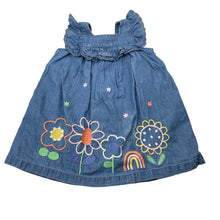 Load image into Gallery viewer, Girls Jack &amp; Milly, embroidered cotton casual dress, FUC, size 00, L: 40cm