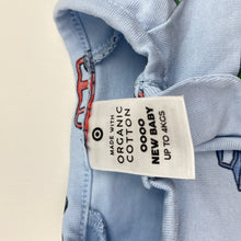 Load image into Gallery viewer, Boys Target, organic cotton blend zip coverall / romper, EUC, size 0000,  