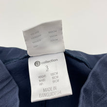 Load image into Gallery viewer, Girls B Collection, navy leggings, elasticated, Inside leg: 30cm, FUC, size 3,  