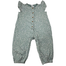 Load image into Gallery viewer, Girls Target, floral organic cotton blend romper, FUC, size 1,  