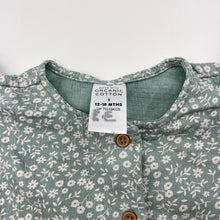 Load image into Gallery viewer, Girls Target, floral organic cotton blend romper, FUC, size 1,  