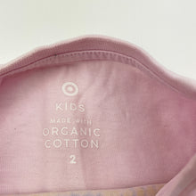 Load image into Gallery viewer, Girls Target, organic cotton long sleeve tee / top, FUC, size 2,  
