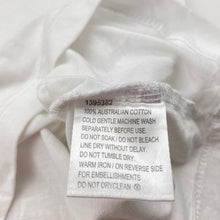 Load image into Gallery viewer, Unisex Favourites, white Aust cotton tee / top, FUC, size 6,  