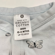 Load image into Gallery viewer, Girls Target, organic cotton romper, butterflies, GUC, size 000,  