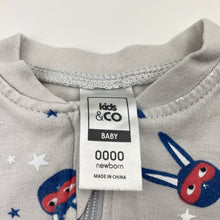 Load image into Gallery viewer, Boys Kids &amp; Co, cotton zip coverall / romper, GUC, size 0000,  