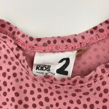 Load image into Gallery viewer, Girls Cotton On, pink t-shirt dress, FUC, size 2, L: 44cm